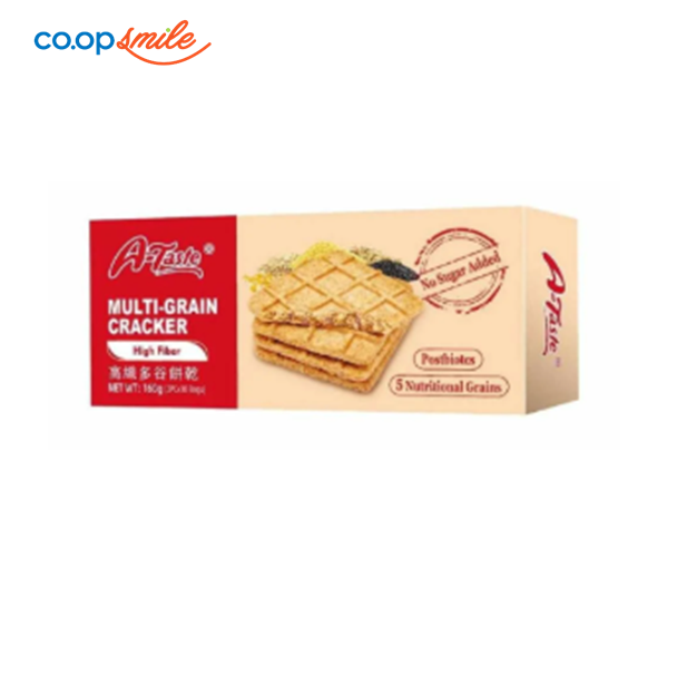 Bánh quy A Taste không đường nhiều hạt chất xơ cao hộp 160g