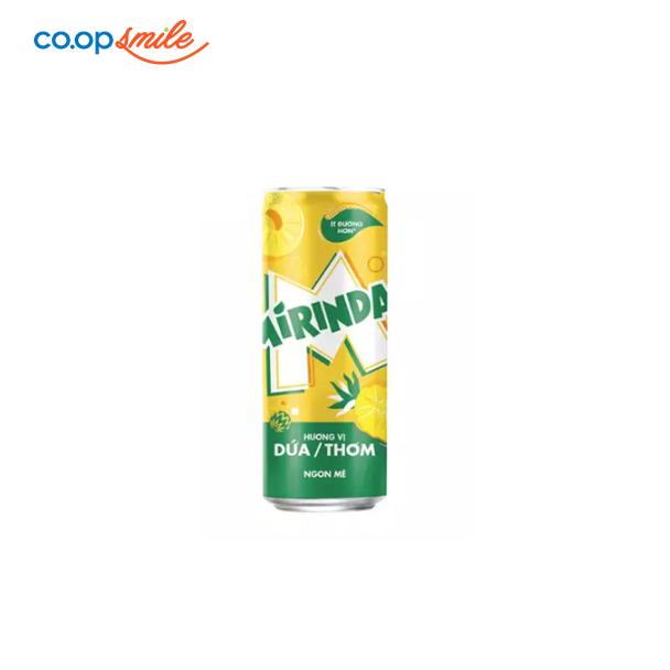 Nước giải khát Mirinda hương vị dứa lon 320ml