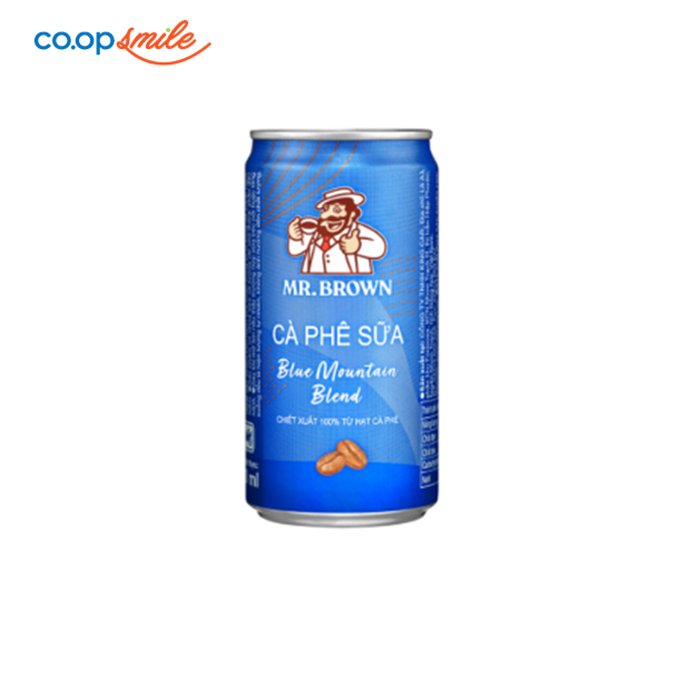 Cà phê sữa Mr.Brown Blue Mountain lon 240ml