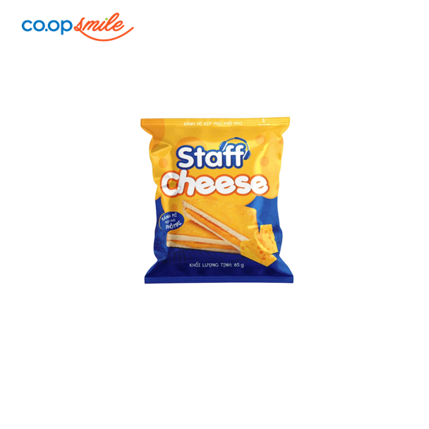 Bánh mì kẹp phủ phomai Staff 65g