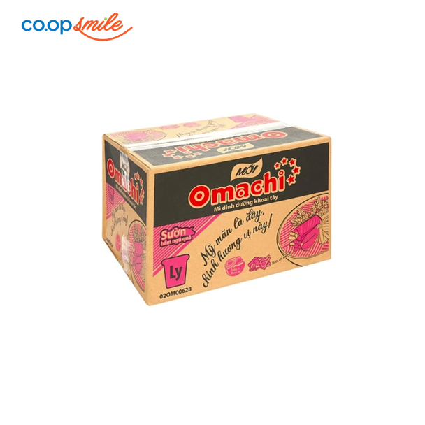 Mì dinh dưỡng Omachi sườn hầm ngủ quả ly  24x70g