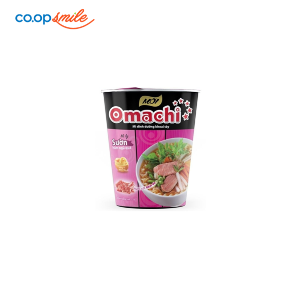 Mì dinh dưỡng Omachi sườn hầm ngủ quả ly 70g