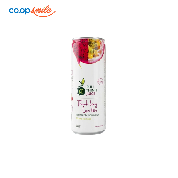 Nước trái cây hỗn hợp thanh long chanh dây 320ml