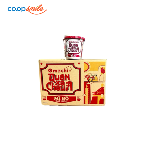 Mì Omachi Quán Xá Châu Á vị bò 12 lyx95g