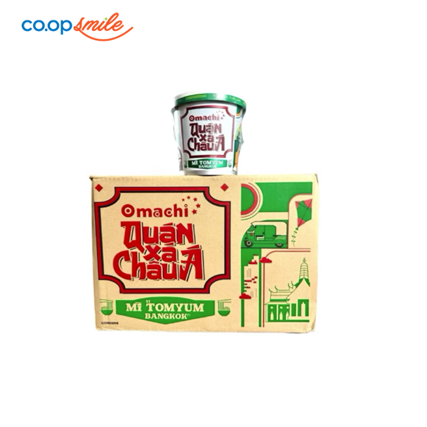 Mì Omachi Quán Xá Châu Á vi Tomyum 12 lyx96g