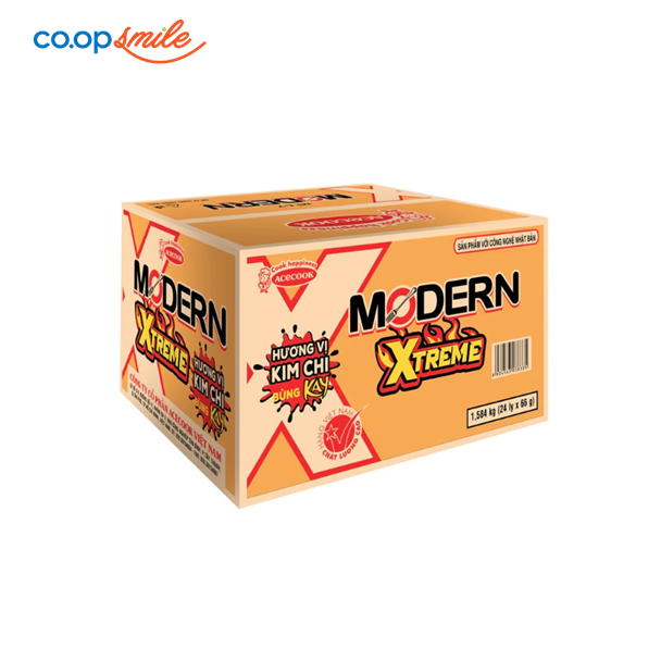 Mì Modern Xtreme vị kim chi ly 24 lyx66g