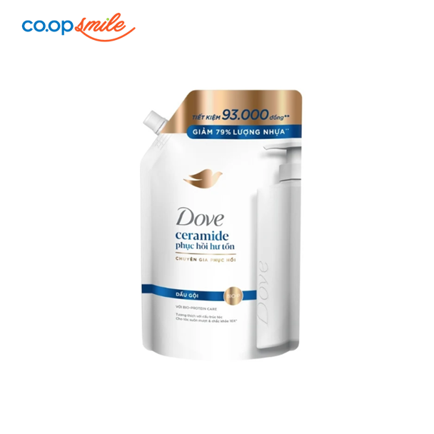 Dầu gội Dove Ceramide phục hồi hư tổn túi 640g