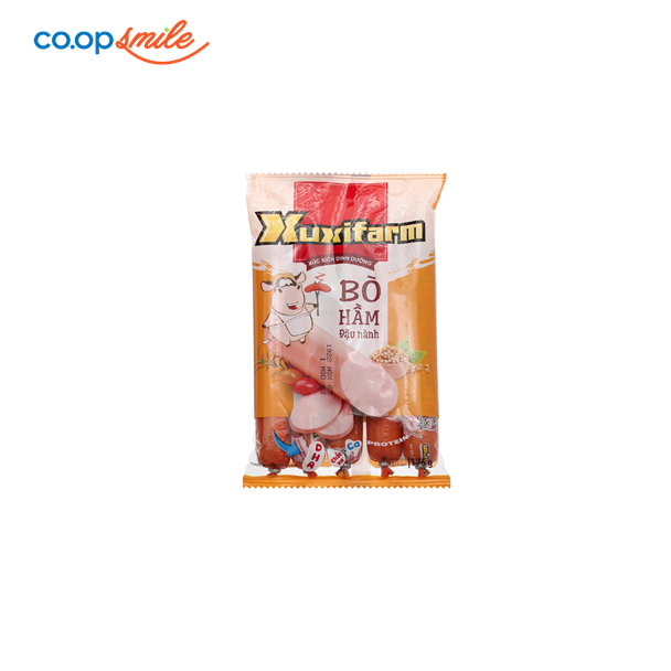 Xúc xích XUXIFARM bò hầm đậu nành 5+1x33g