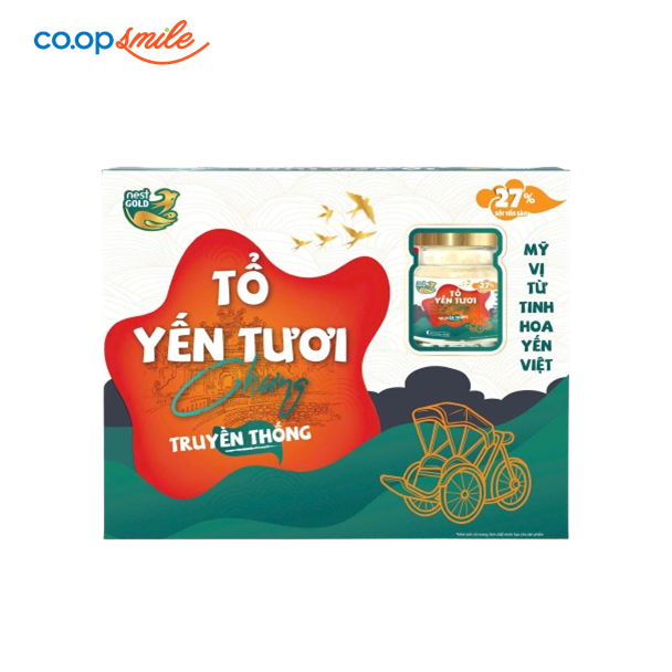 Yến tươi truyền thống 27% Nest Gold hộp 6x70ml