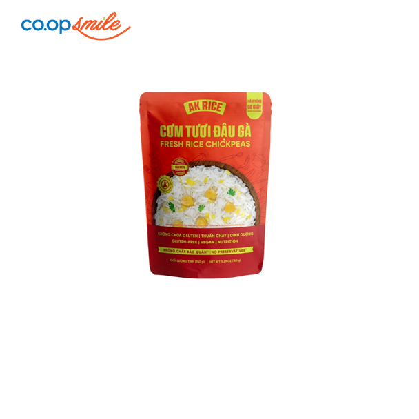 Cơm tươi AK Rice đậu gà gói 150g