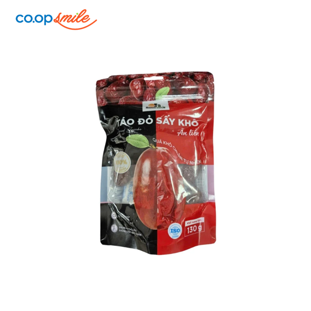 Táo đỏ sấy khô Smile nuts 130g