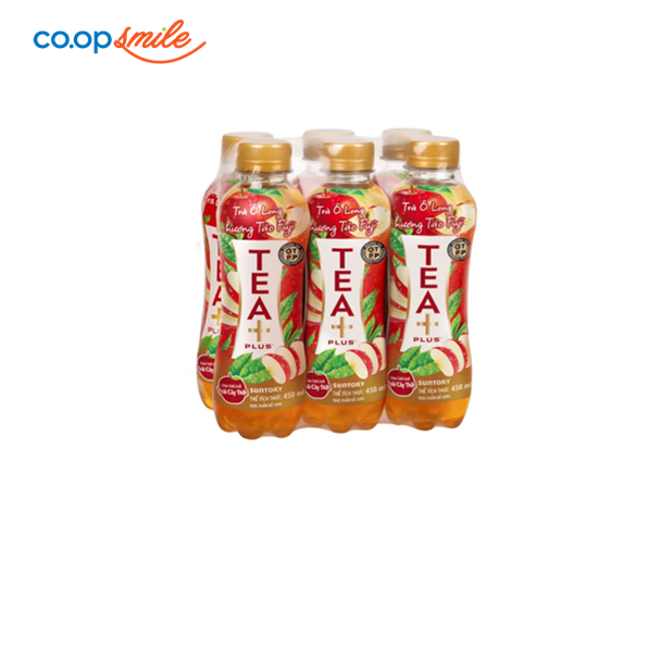 Trà Olong táo Tea+Plus chai 6x450ml