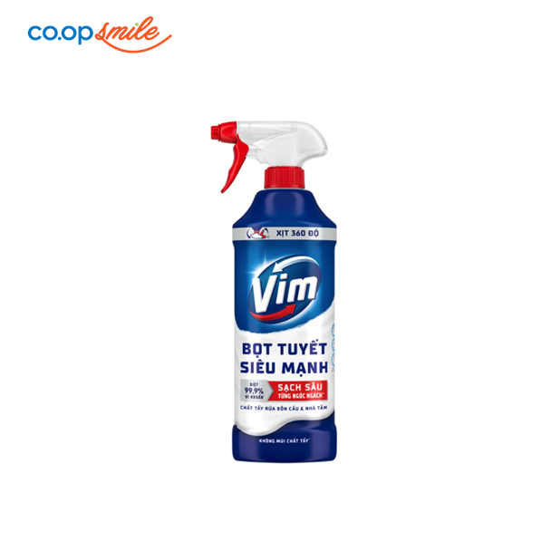 Xịt bọt tuyết Vim toilet 500ml