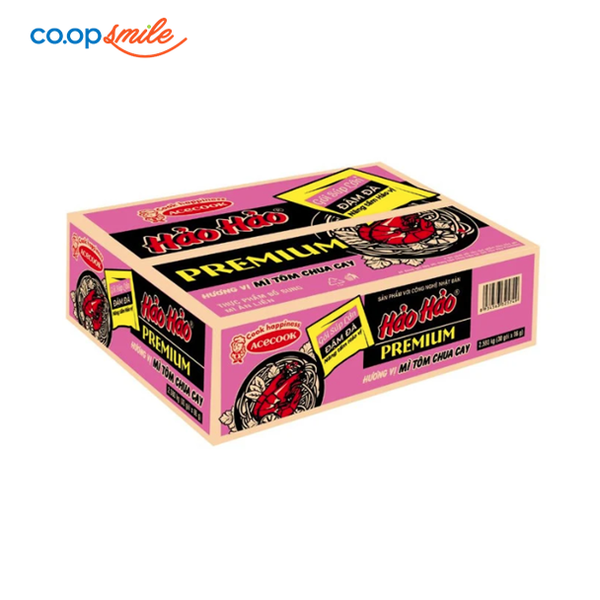 Mì Hảo Hảo Premium vị mì tôm chua thùng 30góix88g