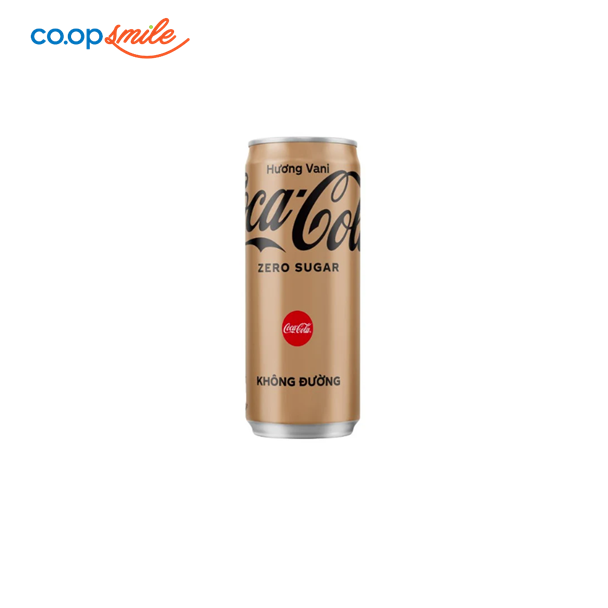 Nước giải khát Coca không đường hương vani lon 320ml
