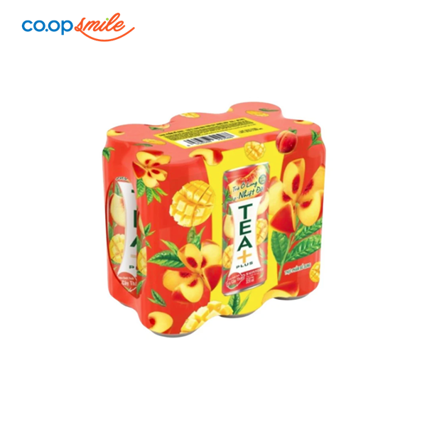 Trà Olong Tea+ Plus vị đào lon 6x320ml