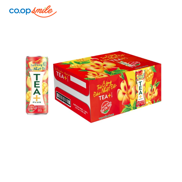 Trà Olong Tea+ Plus vị đào lon 24x320ml