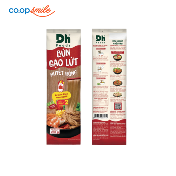 Bún gạo lứt huyết rồng DH Food 205g