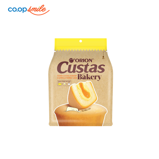 Bánh Custas Orion Bakery Castella Trứng Lava 3x50g