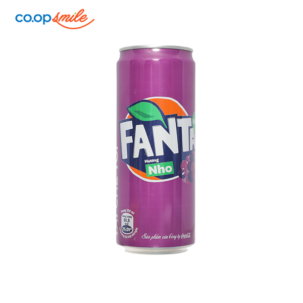 Nước giải khát Fanta nho lon 320ml