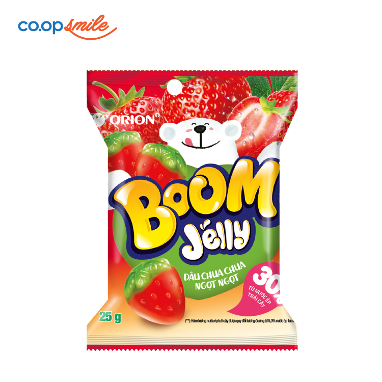 Kẹo dẻo BOOM hương dâu 91g