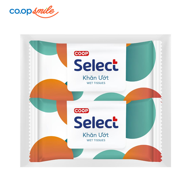 Khăn giấy ướt Co.op Select lốc 50