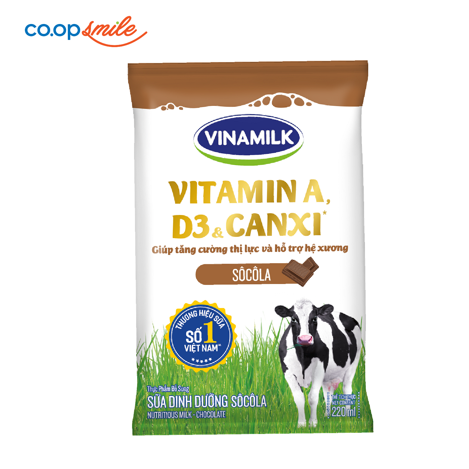Sữa dinh dưỡng Vinamilk soco gói 220ml