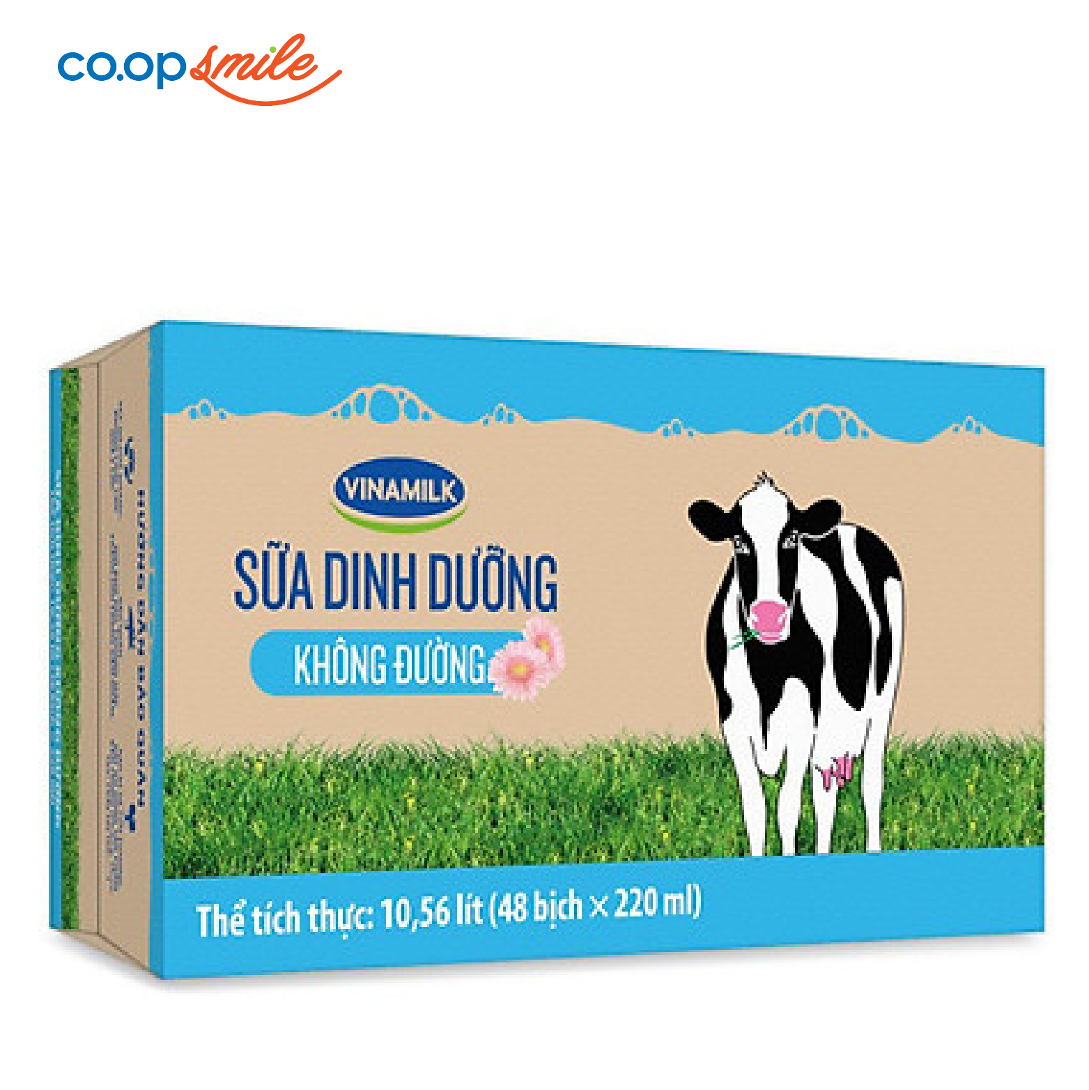 Sữa dinh dưỡng Vinamilk không đường thùng 48x220ml