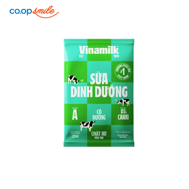 Sữa dinh dưỡng Vinamilk có đường 220ml
