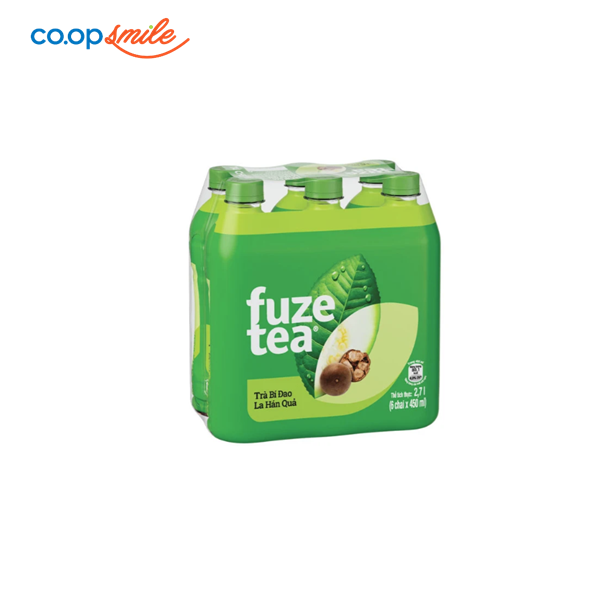 Trà bí đao & la hán quả Fuze Tea 6x450ml