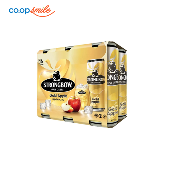 Nước táo StrongBow Gold lon lốc 6x330ml