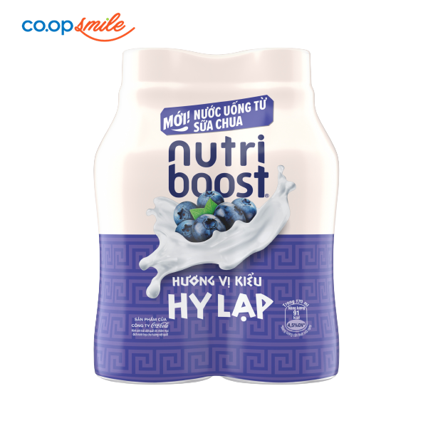 Nước uống sữa chua Nutriboost vị việt quất lốc 4x170ml