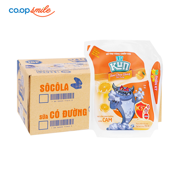 Sữa chua uống LIF KUN cam thùng 24x110ml