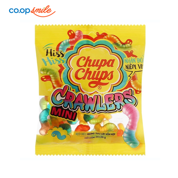 Kẹo dẻo CHUPA CHUPS Crawler trái cây phủ đường 90g