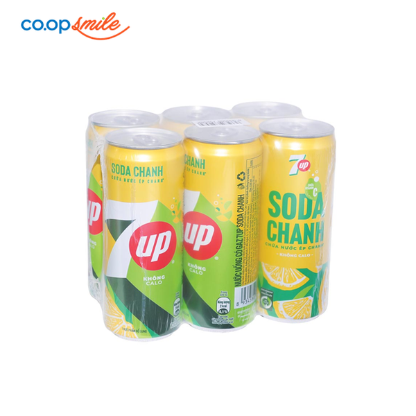 Nước giải khát 7Up Soda Chanh lốc 6x320ml