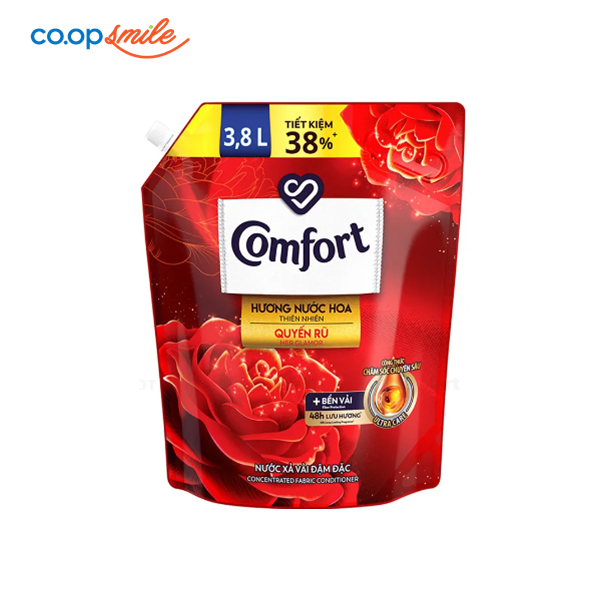 Nước xả Comfort nước hoa thiên nhiên JENNIE Quyến rũ 3.8L