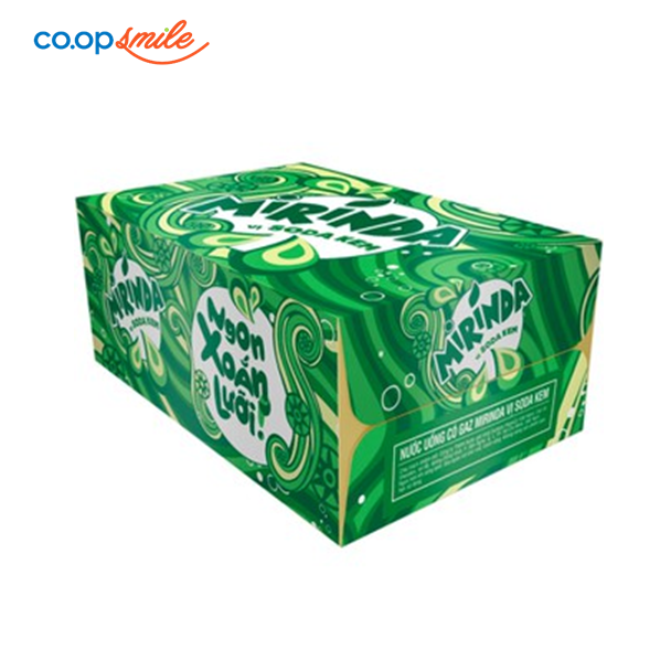 Nước giải khát Mirinda soda kem chai thùng 24x390ml