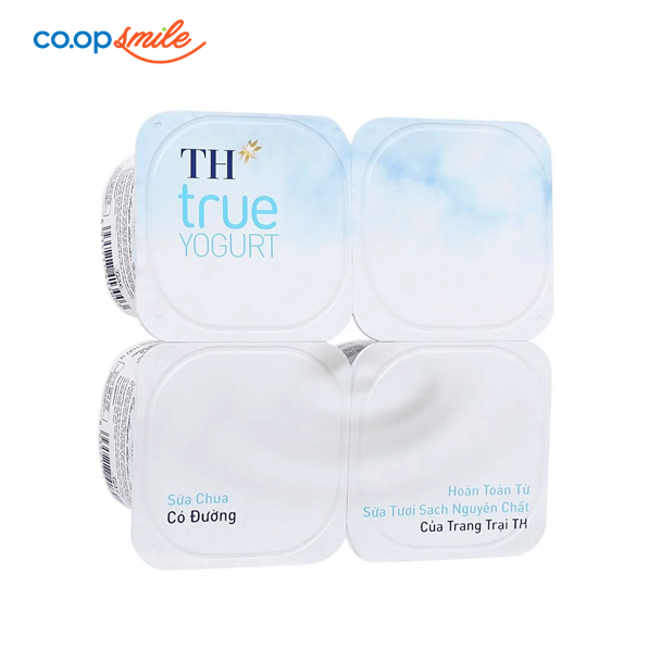 Sữa chua ăn TH True có đường lốc 4x100g