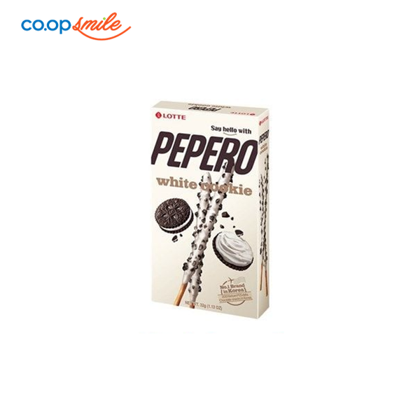 Bánh dừa Lotte Pepero WhiteCook hộp giấy 32g