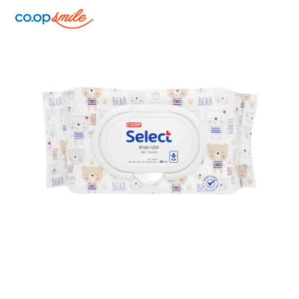 Khăn ướt baby Co.opSelect không mùi 80M