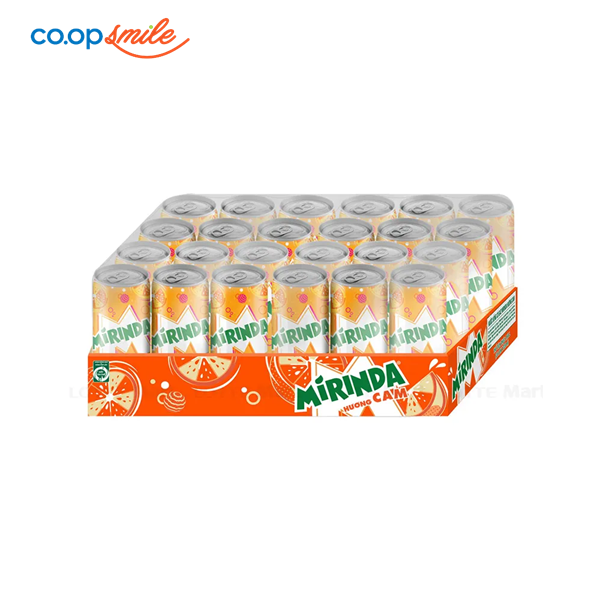Nước giải khát Mirinda cam lon cao thùng 24x320ml