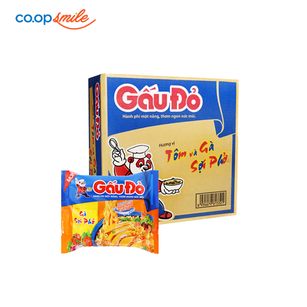 Mì Gấu Đỏ vị gà sợi phở thùng 30gói x 63g