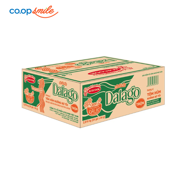 Mì trộn Dalago cà rốt vị tôm thùng 24 góix84g