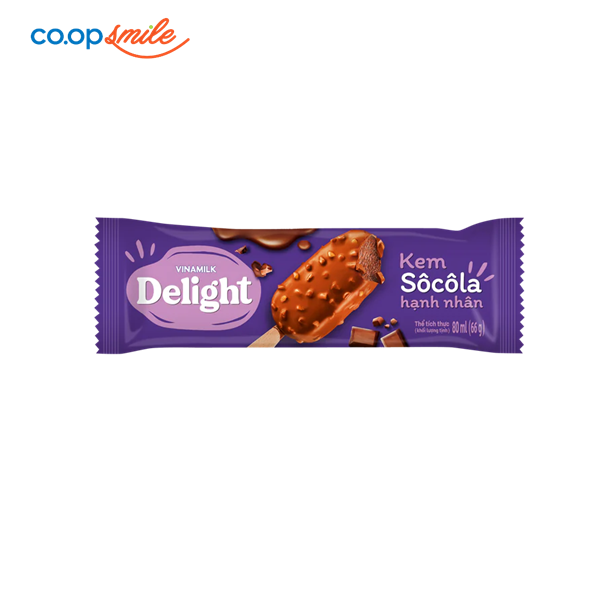 Kem DELIGHT Socola hạnh nhân Vinamilk 80ml