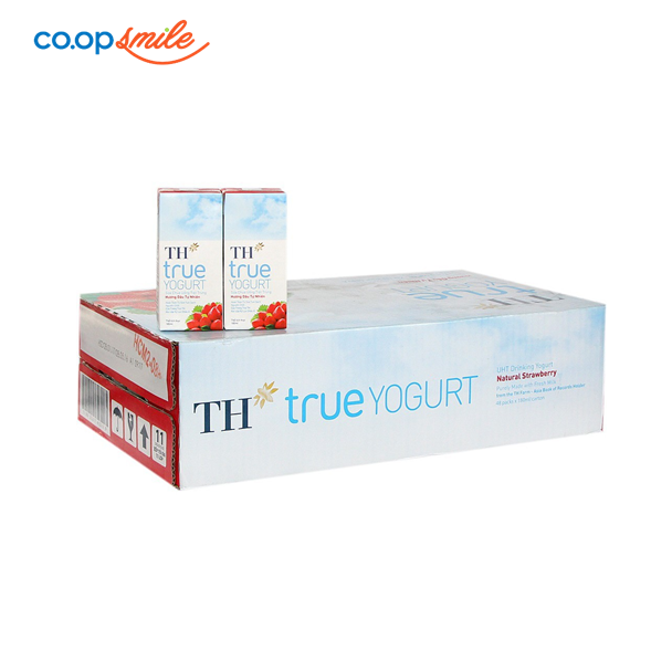 Sữa chua tiệt trùng TH Topkid dâu thùng 48x180ml
