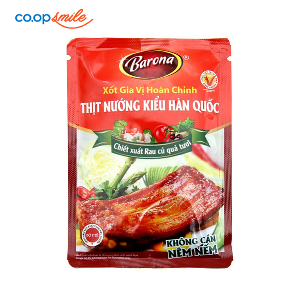 Gia vị thịt nướng Hàn Quốc Barona 80g