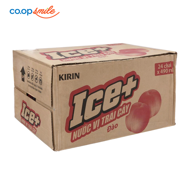 Nước giải khát Ice đào chai thùng 24x490ml