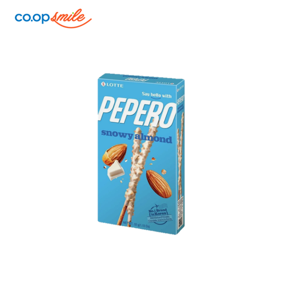 Bánh đũa LOT.PEP SnowAlmond hộp giấy 32g