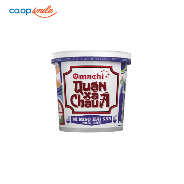 Mì Omachi Quán Xá Châu Á vị Miso hải sản 96g