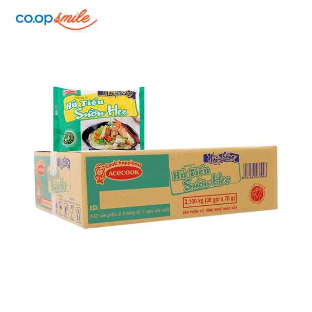 Hủ tiếu Nhịp Sống vị sườn heo thùng 30 goix70g